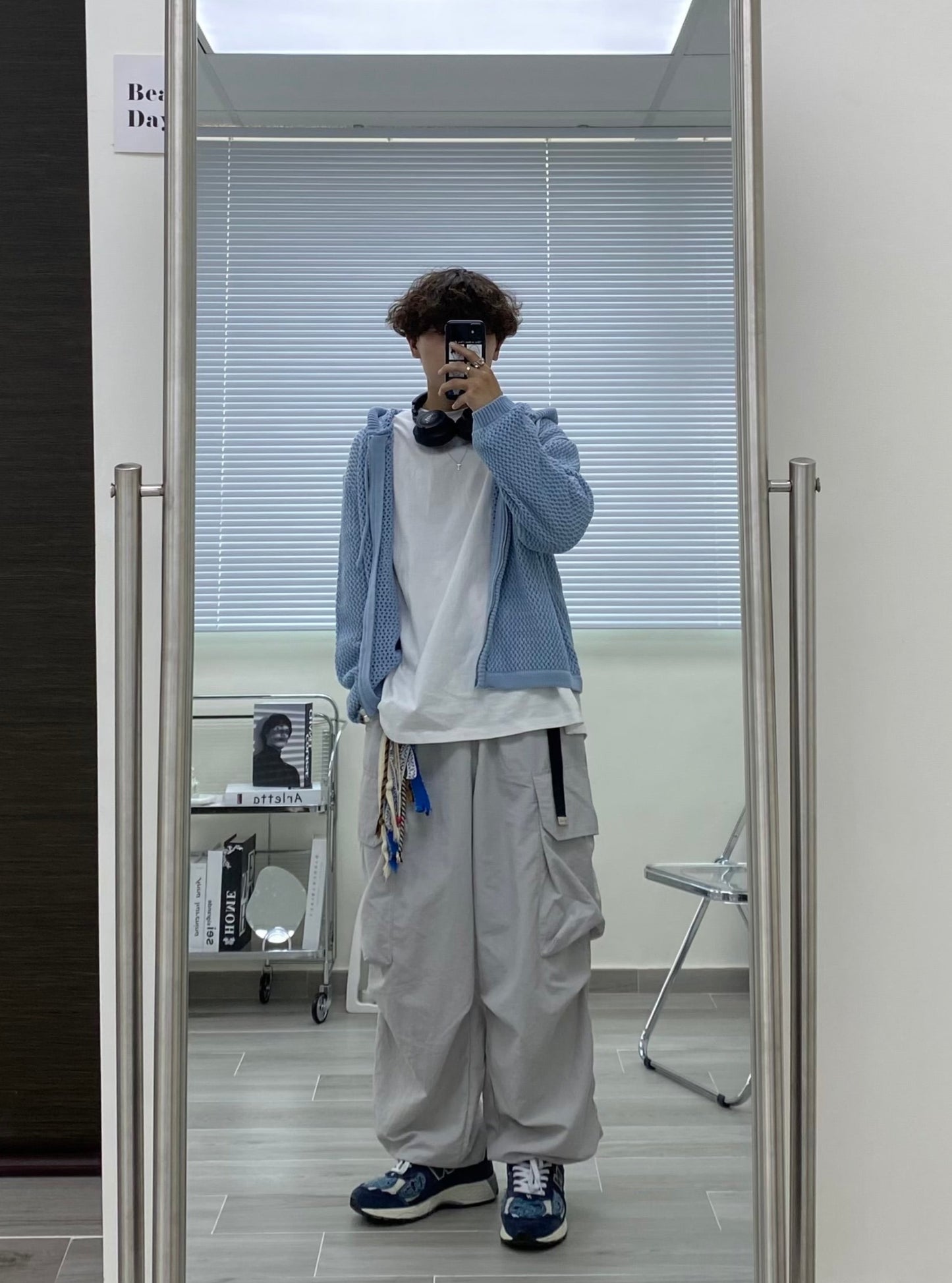 Two-ways Zipper Mesh Hoodie