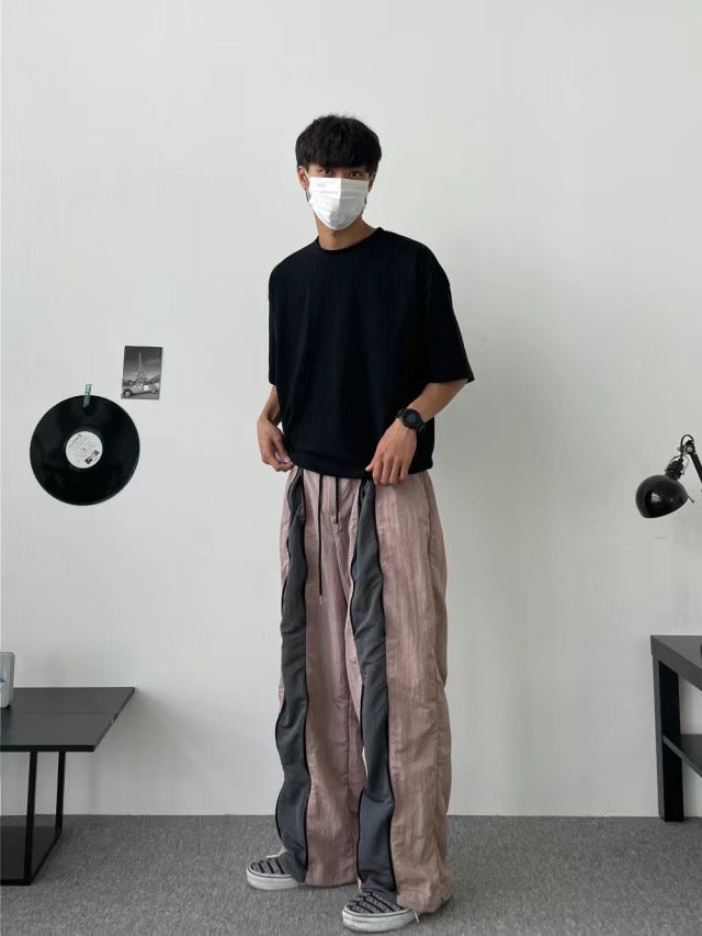 Stitching Style Nylon Pants