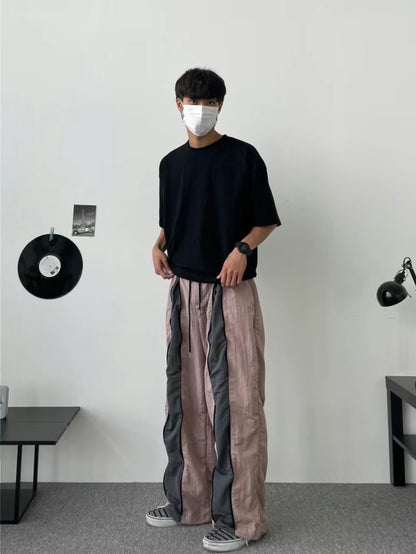 Stitching Style Nylon Pants