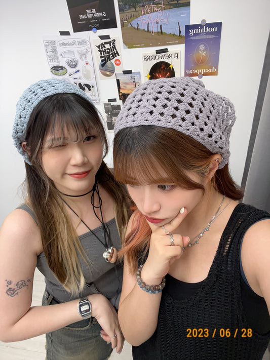 Knit Hair Scarf