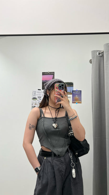 Damage Double Strap Top