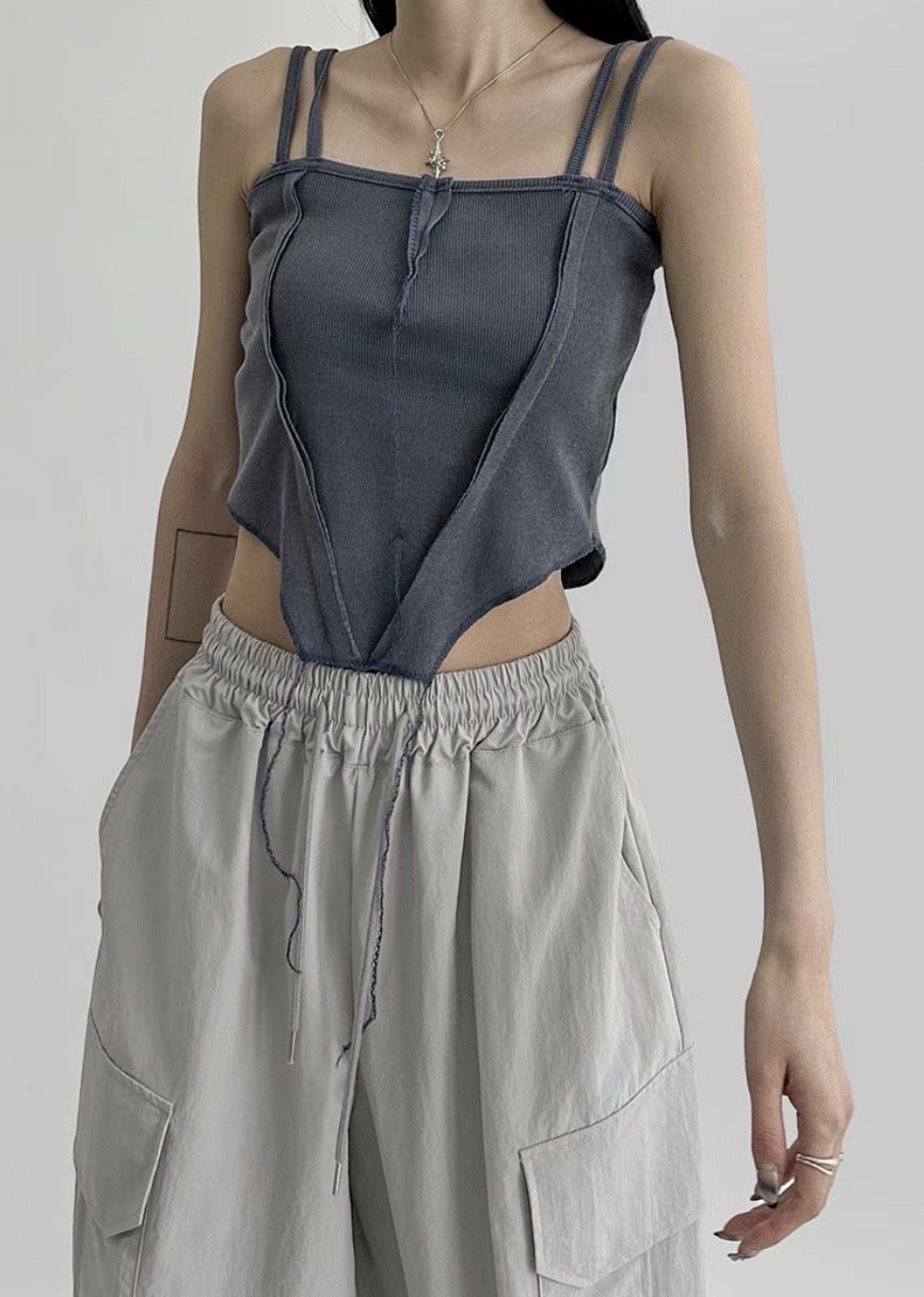 Damage Double Strap Top