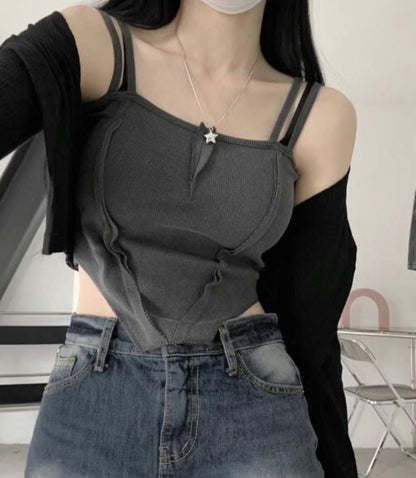 Damage Double Strap Top