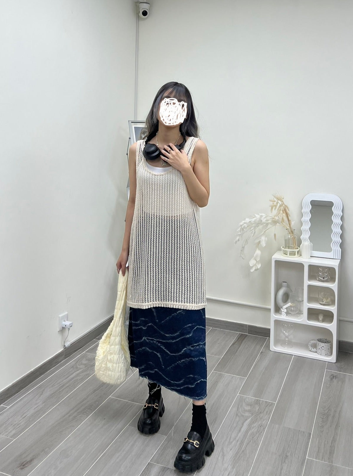 Knitted Mesh Vest
