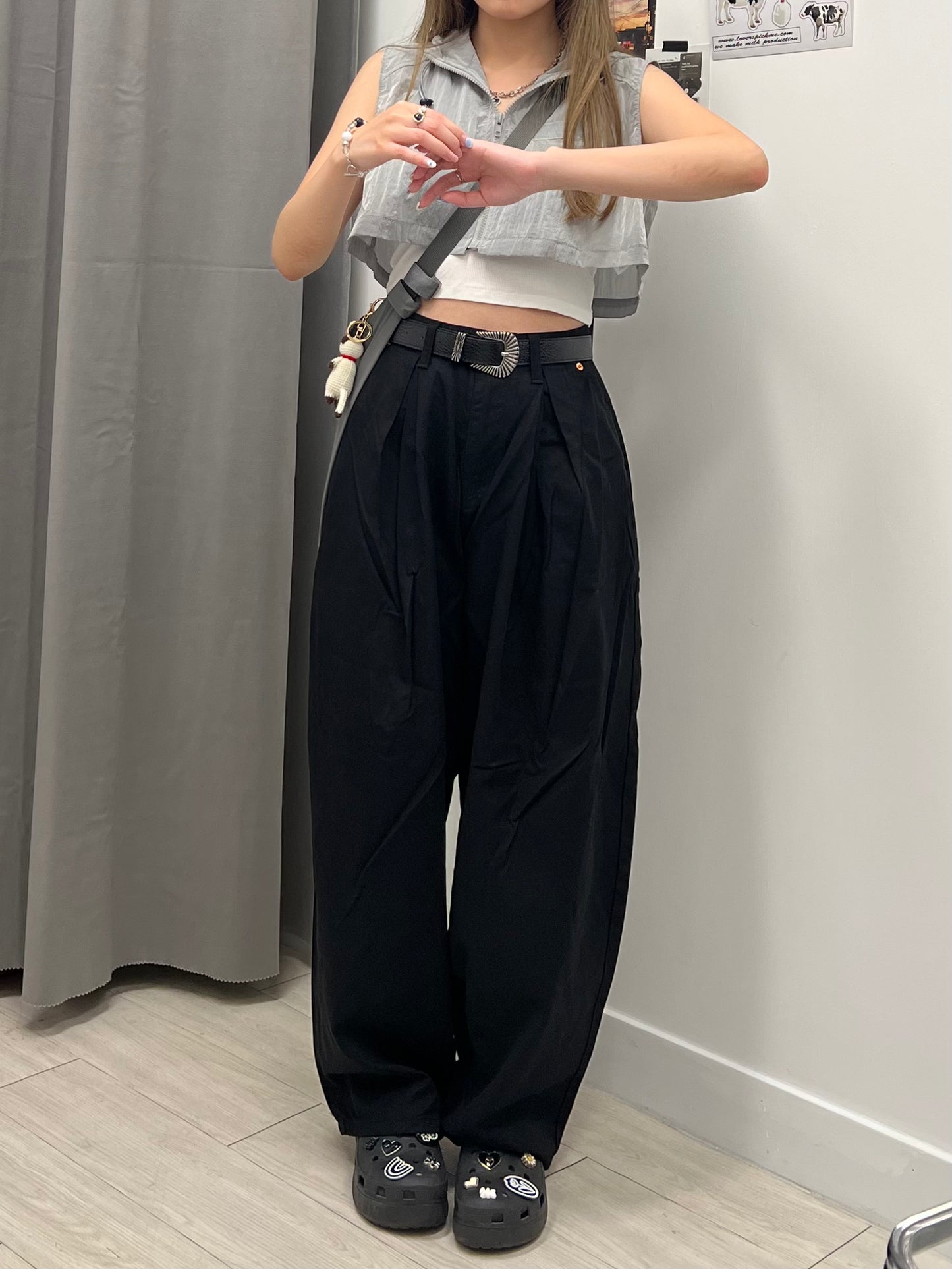 Wrinkle Street Balloon Pants