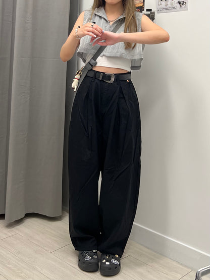 Wrinkle Street Balloon Pants