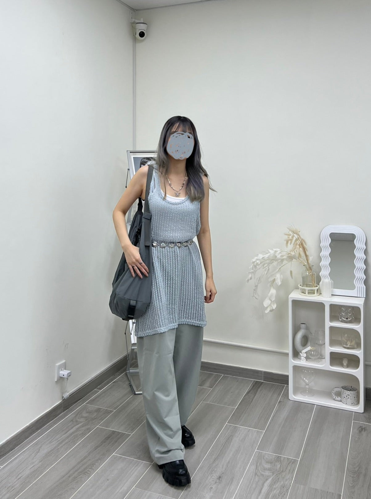 Knitted Mesh Vest