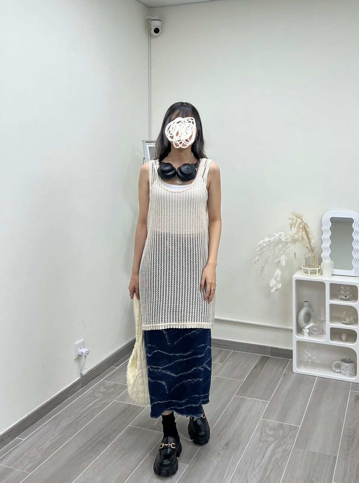Knitted Mesh Vest