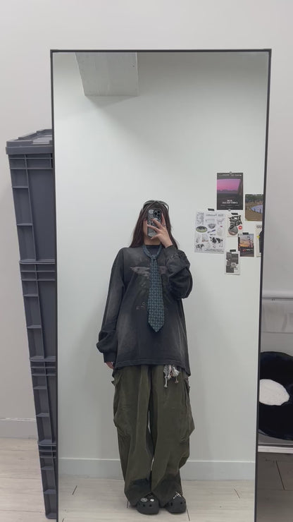 Corduroy Cargo Balloon Pants
