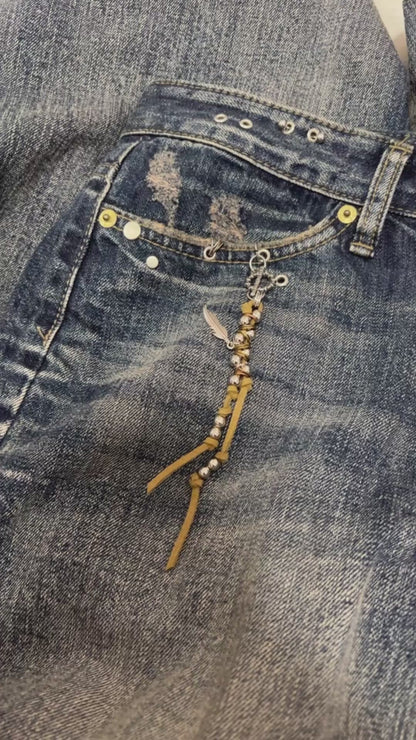 Low-wise Wide Jeans