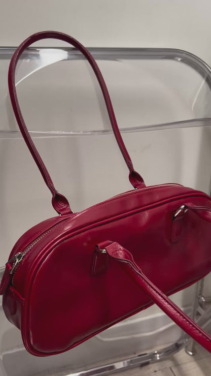 Leather Baguette Bag