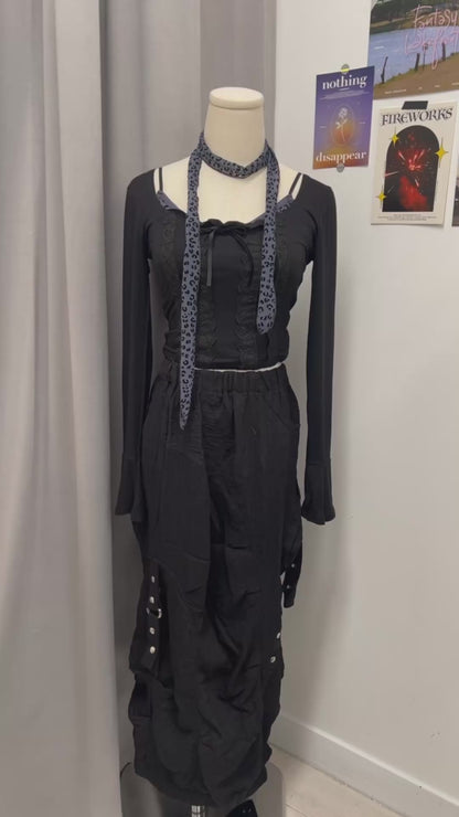 Square Lace Crop Top