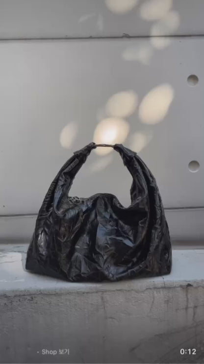Two-ways Wrinkle Buckle Bag